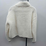 Ann Taylor Women's Size M White Textured Sweater