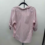 NY Collection Women's Size 1X Magenta Stripe Long Sleeve Shirt