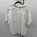 Chico's Women's Size XL White Floral Short Sleeve Shirt
