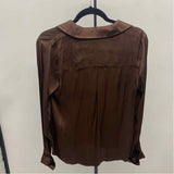 Versona Women's Size S Brown Solid Long Sleeve Shirt