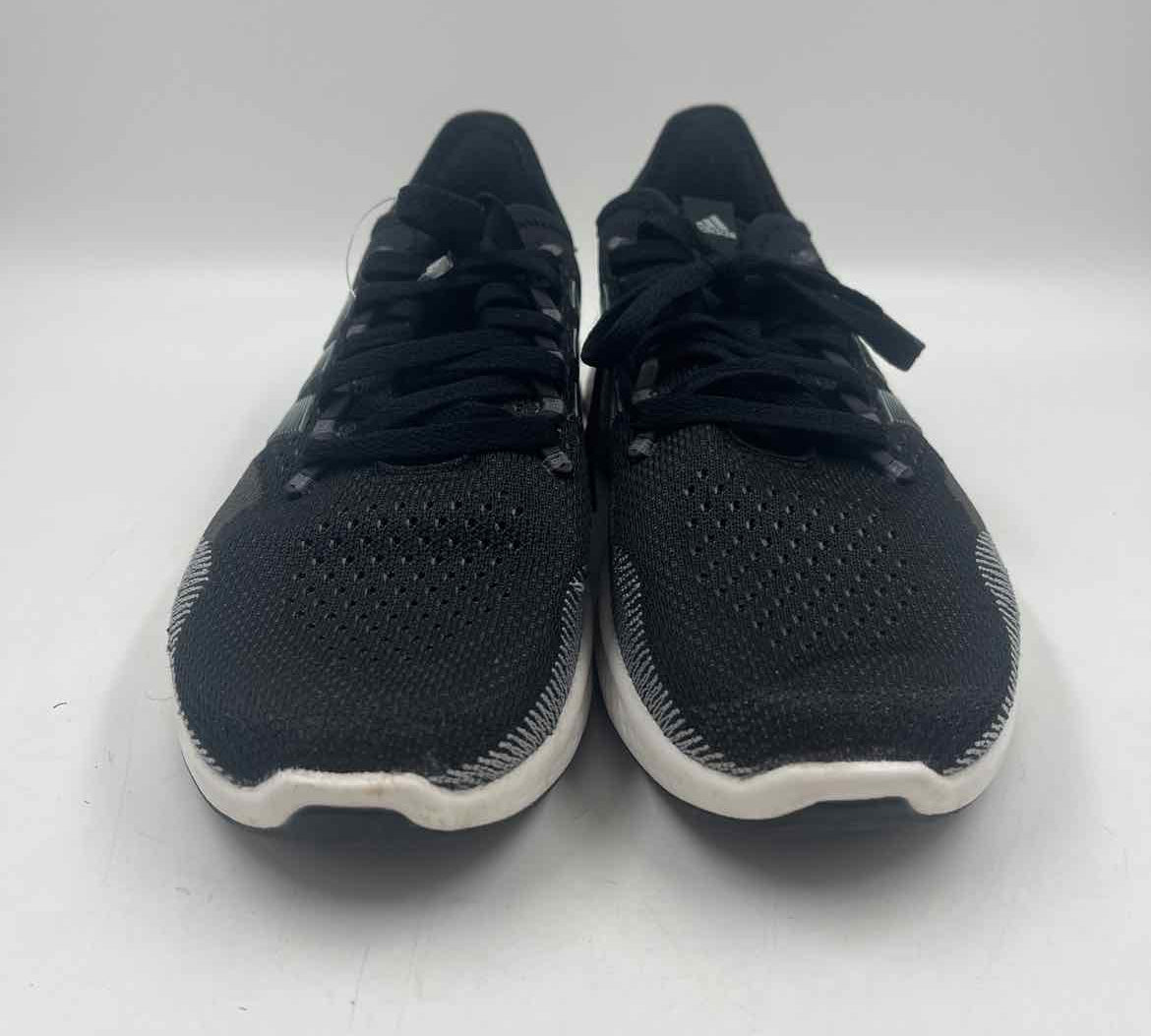 Adidas Junior's Size 8 Black Textured Sneakers