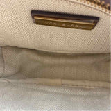 TORY BURCH Taupe Chevron Quilted Leather KIRA Small Camera Bag Style Crossbody Purse