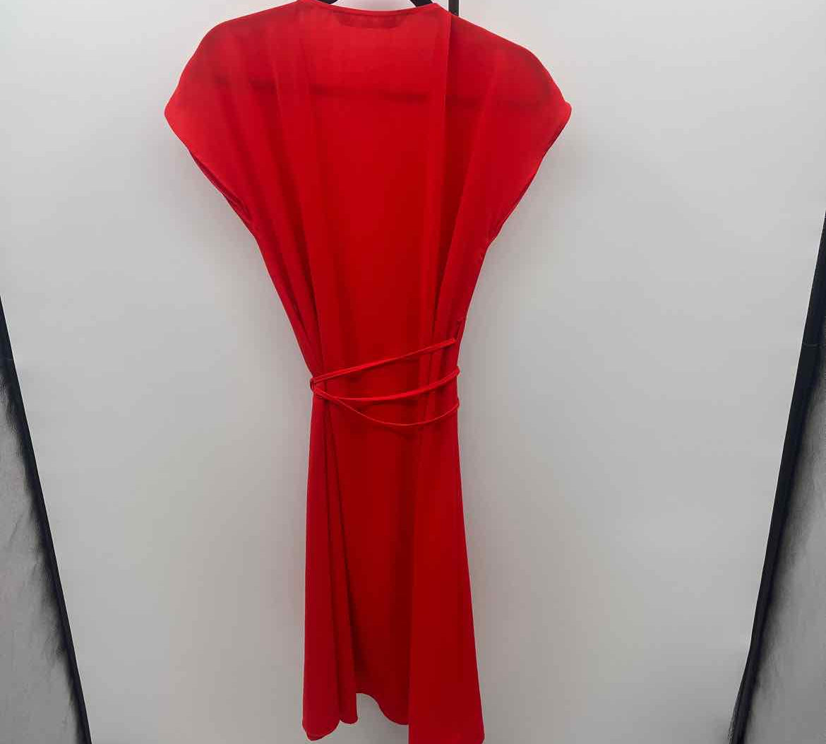 Zara Women's Size 6 Red Solid Dress