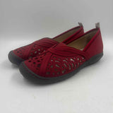JBU Women's Shoe Size 8.5W Red Laser Cut Dress Shoes