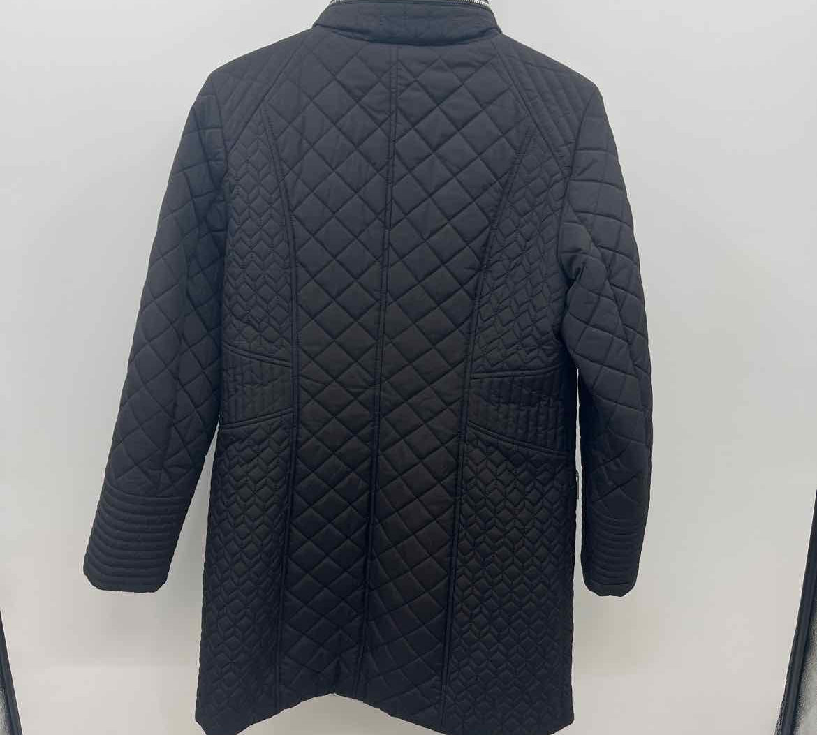 Dennis Basso Women's Size S Black Quilted Coat