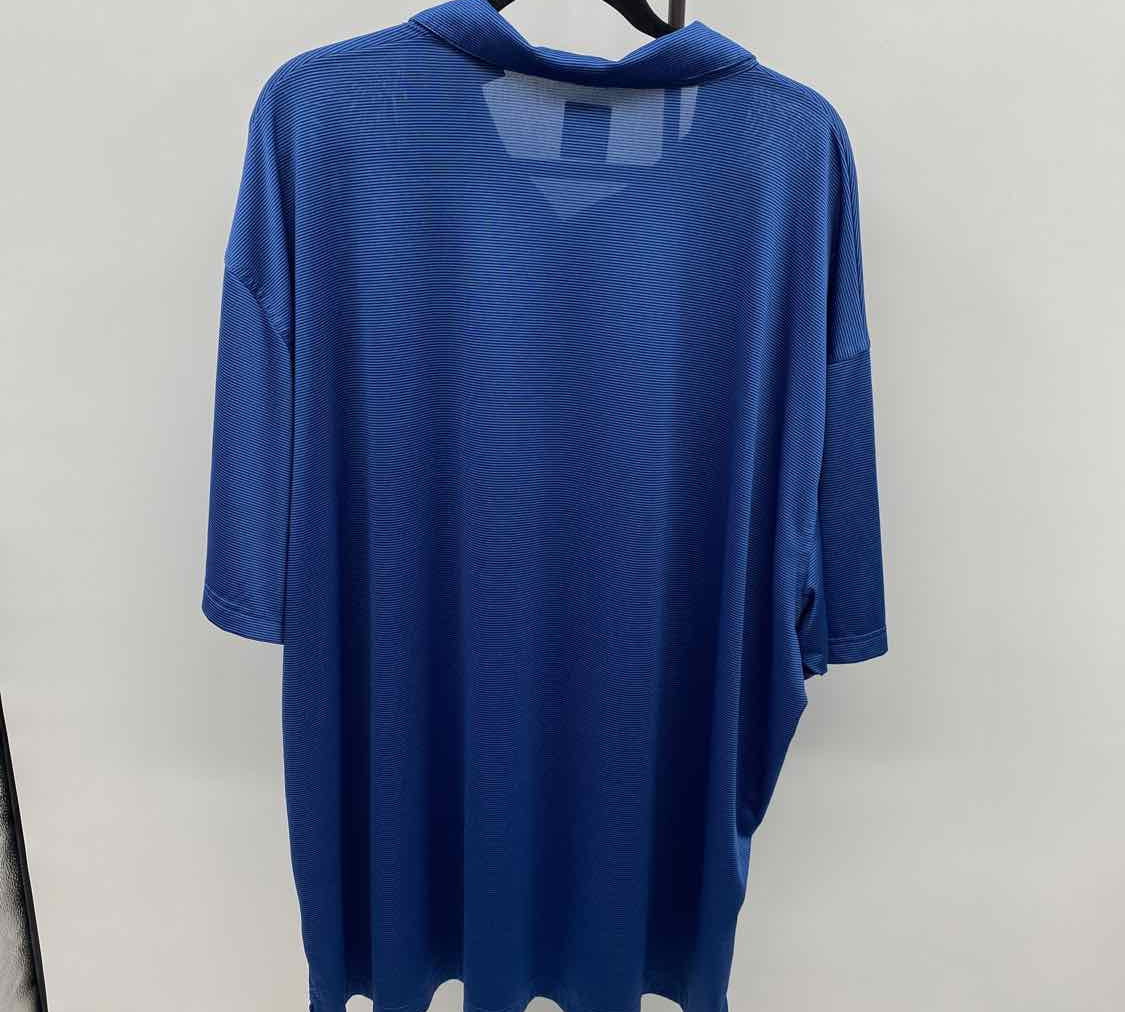 Callaway Men's Size 3X Blue Striped Short Sleeve Shirt