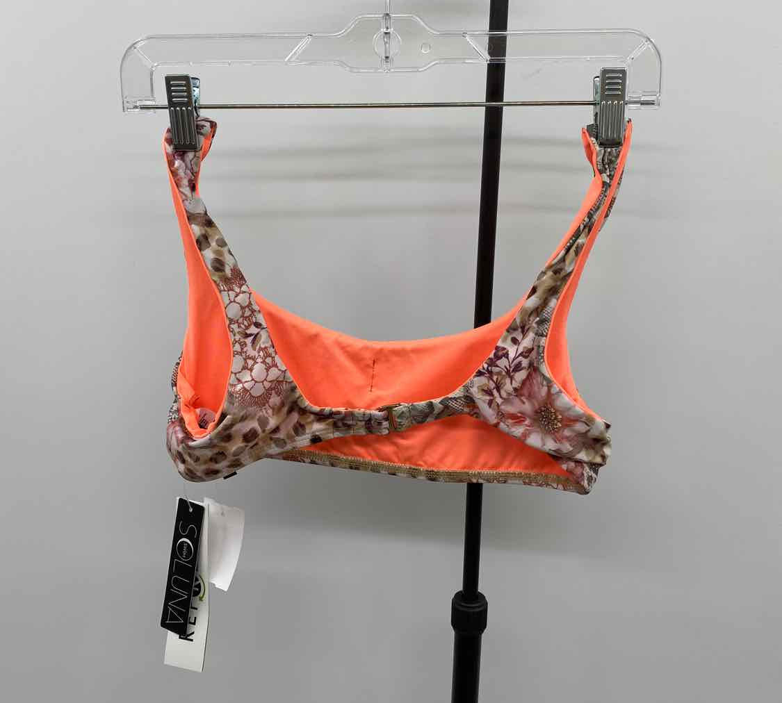 Soluna Women's Size S Brown Floral Swimsuit - Separate