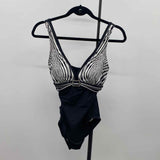 Unbranded Women's Size 10 Black lines Swimsuit - 1 Piece