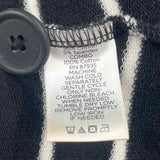 Susan Graver Women's Size L Black Stripe Sweatshirt