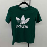 Adidas Junior's Size S Green Logo T-Shirt