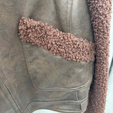 Max Studio Women's Size L Brown Textured Jacket