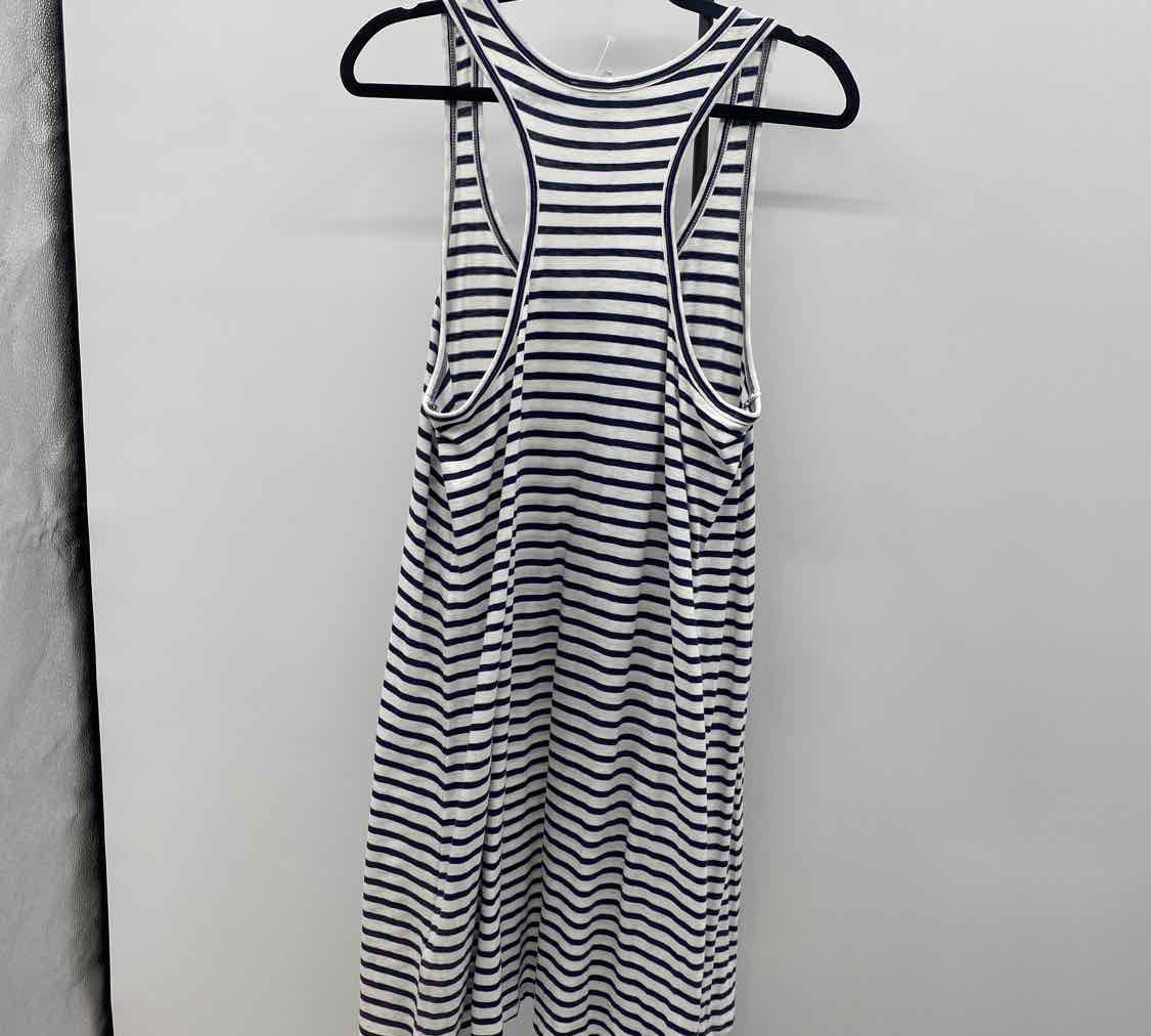 J Crew Women's Size 10 Navy Stripe Dress