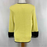 Jaskar Women's Size M Yellow Abstract Cardigan