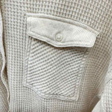 Aerie Junior's Size xxs Beige Waffle Long Sleeve Shirt