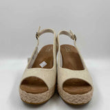 Toms Women's Shoe Size 8 Ivory Shimmer Wedges