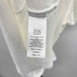 Talbots Women's Size 2XP White Lace Short Sleeve Shirt