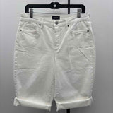 NYDJ Women's Size 10 White Solid Shorts