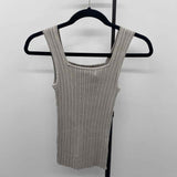 Belldini Women's Size M Beige Ribbed Tank