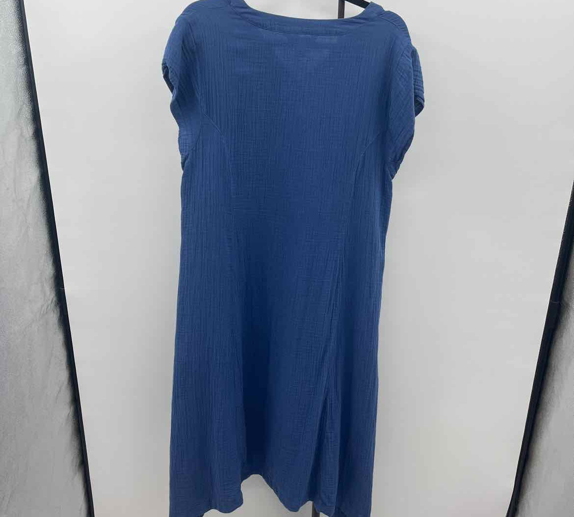 Coldwater Creek Women's Size 16 Blue Textured Dress