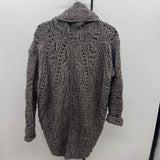 Elsamanda Women's Size S Taupe Textured Cardigan