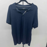 Nautica Women's Size XXL Navy Solid Short Sleeve Shirt