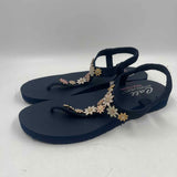 Skechers Women's Shoe Size 10 Navy Floral Sandals