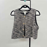 H&M Junior's Size M Black Tweed Vest