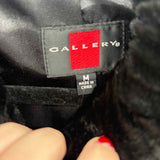 Gallery Design Women's Size M Black Plush Jacket