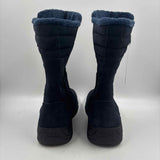 Lands End Women's Shoe Size 9 Navy Textured Boots