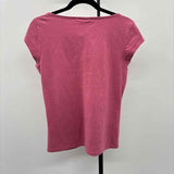 Puma Women's Size L Pink Floral Short Sleeve Shirt