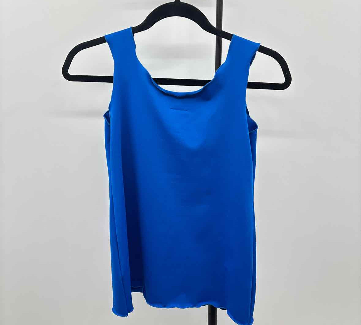 Haystacks Women's Size M Royal Blue Solid Sleeveless Shirt