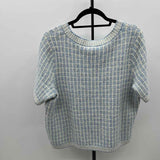 Talbots Women's Size 1X Blue Checkered Sweater