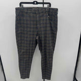 American Eagle Junior's Size 20 Charcoal Plaid Pants