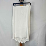 Femini Women's Size L White Ribbed Skirt