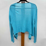 JJill Women's Size M Turquoise Solid Cardigan