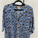 Nic & Zoe Women's Size 16 Blue Abstract Dress