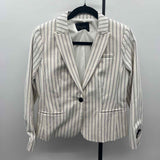 Banana Republic Women's Size S White Stripe Jacket