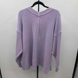 Aerie Junior's Size L Lavender Ribbed Sweatshirt
