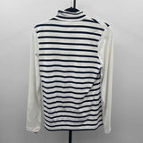 Golfino Women's Size L Navy Stripe Long Sleeve Shirt