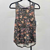 Lululemon Women's Size M Charcoal Floral Sleeveless Shirt