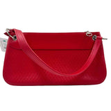 BAck BRAUN BUFFEL Quilted Red Leather Medium Baguette Shoulder Purse