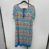 hatley Women's Size 16 Turquoise Damask Dress