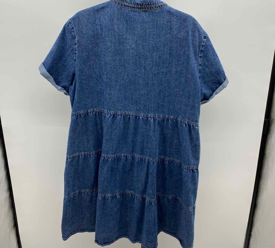 Unbranded Women's Size 14 Blue Solid Dress