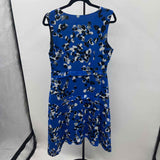 CABI Women's Size 10 Blue Abstract Dress