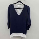 Compli K Women's Size XL Navy Solid Tunic