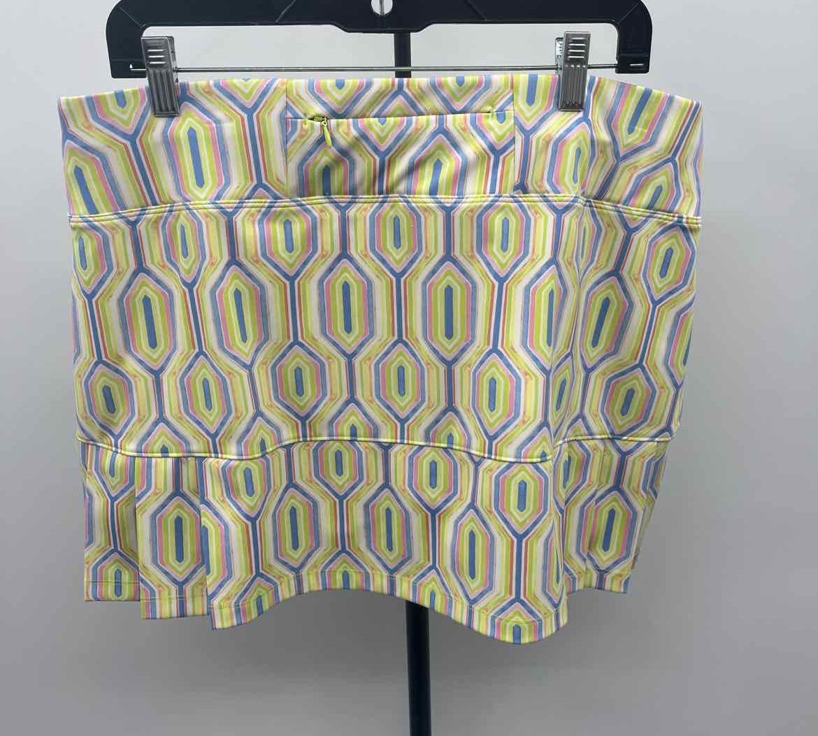 Sigrid Olsen Women's Size 16 Green Abstract Skirt