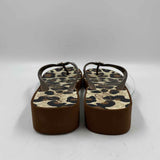 Brighton Women's Shoe Size 8 Brown Animal Print Sandals