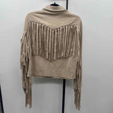 Blue B Women's Size M Tan Fringe Jacket