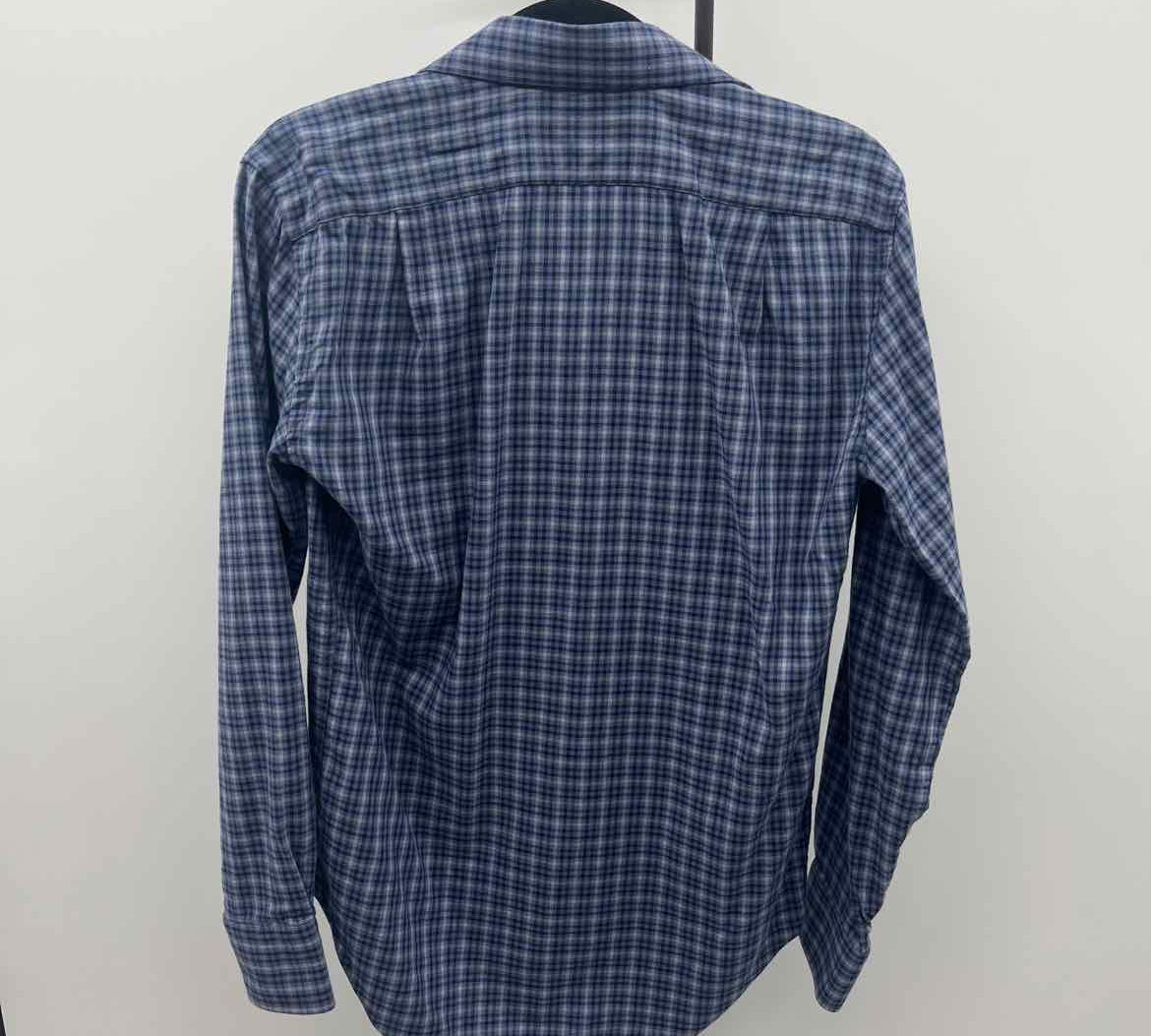 Lorenzo Men's Size S Blue Plaid Long Sleeve Shirt