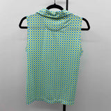EP pro Women's Size S Green Blue dotted Sleeveless Shirt